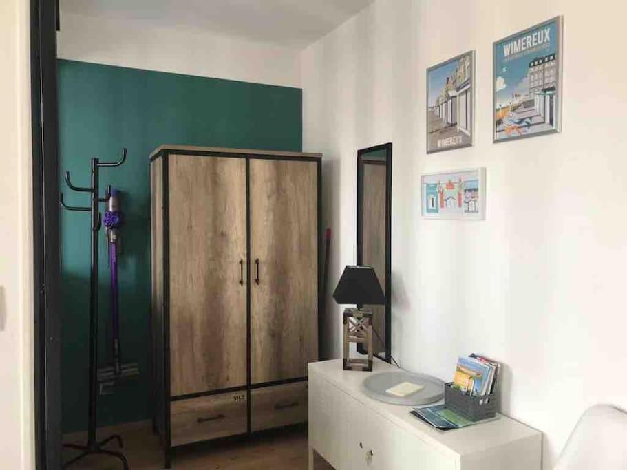 Studio Le P'Tit Wims A 350 M De La Plage 维姆勒 外观 照片